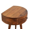 Semi Circular Bedside - Chestnut