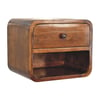 Mini Floating Bedside - Chestnut