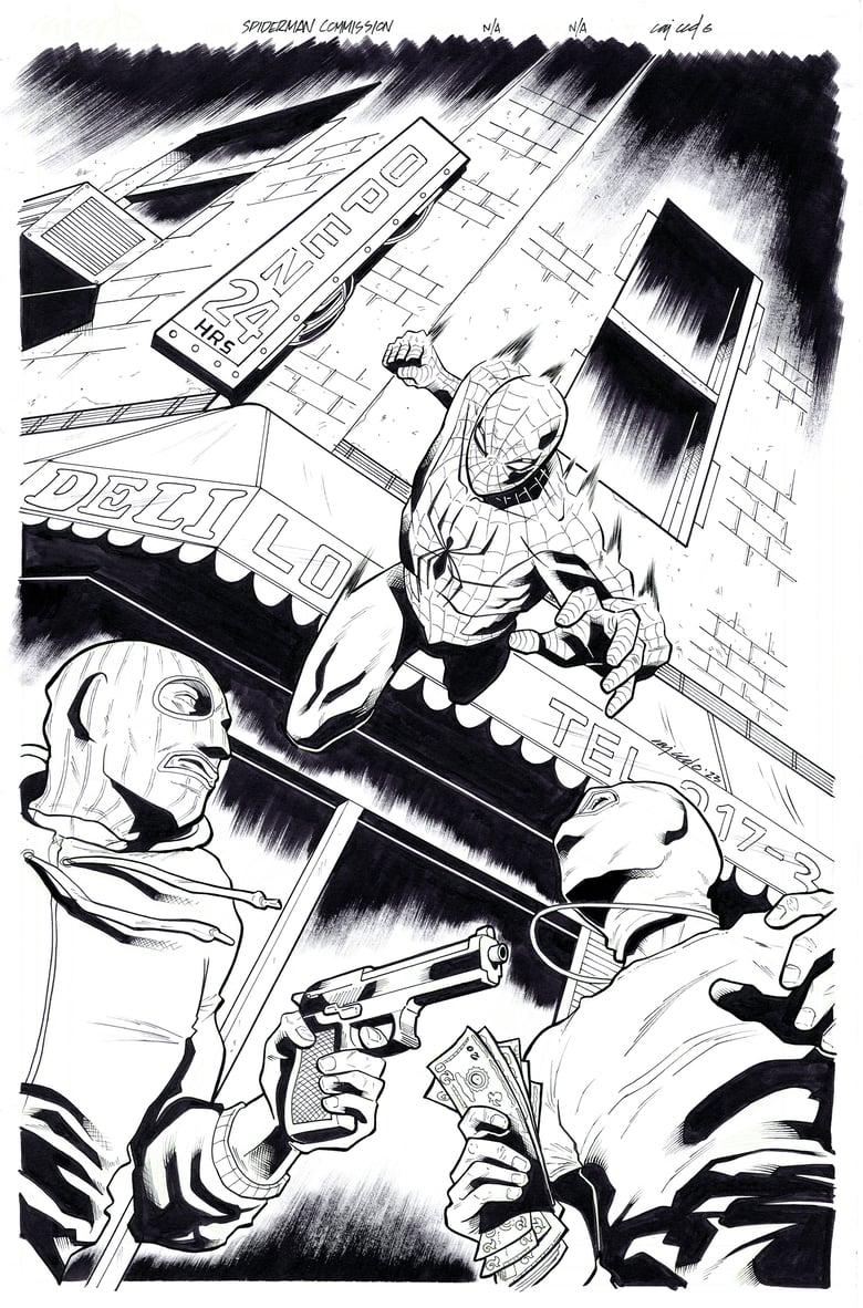 Image of Spider-Man Original art mock cover