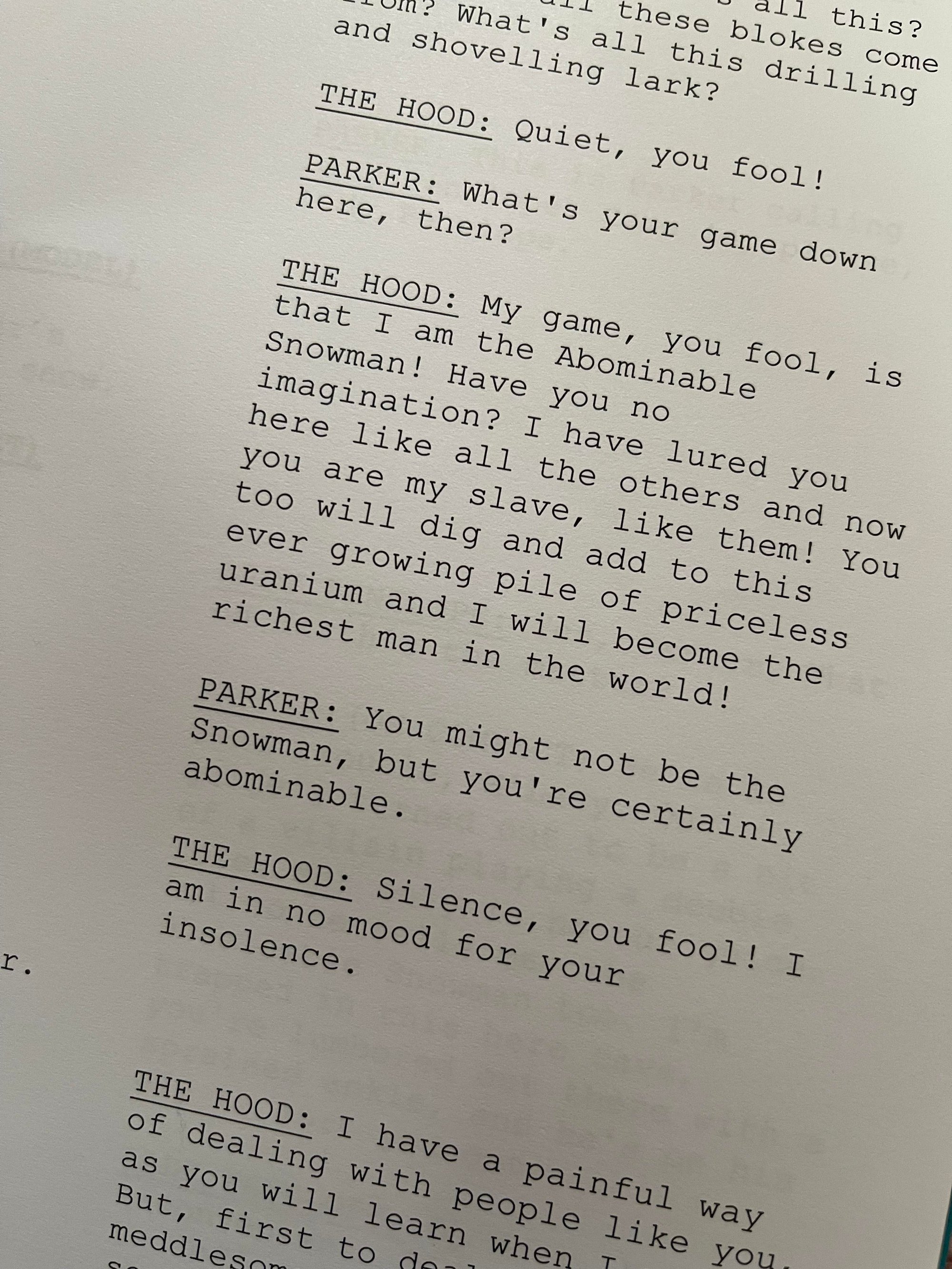 The Abominable Snowman – Thunderbirds Anniversary Script | Century 21 Films