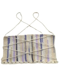 Image 1 of TOP CROCHET - chiné beige mauve