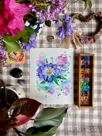 Image 3 of Peony & Scabious Prints 