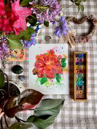 Image 2 of Peony & Scabious Prints 