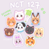 nct 127 animals sticker pack