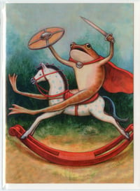 "Action Frog" Greeting Card