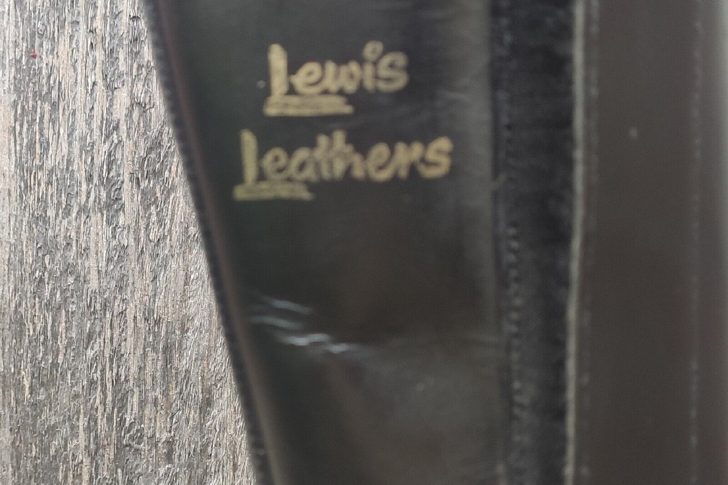 Image of Vintage Lewis Leathers Black Leather Motorcycle Boots 195/3 Size 8 Retro/Biker/Rocker