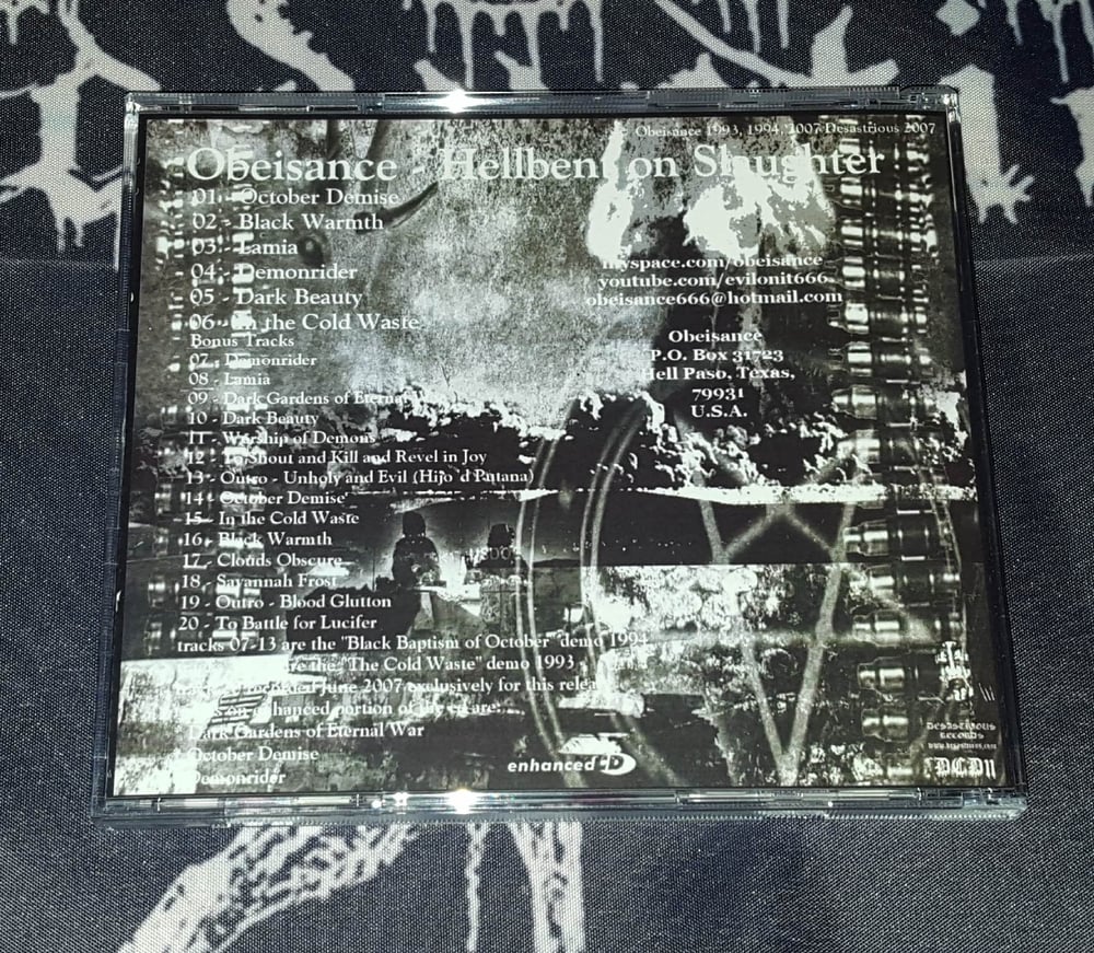 Obeisance - Hellbent On Slaughter - CD