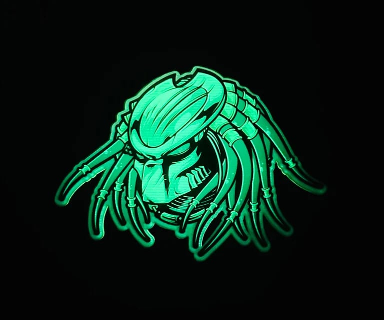 ACRYLIC BATTLE DAMAGED PREDATOR