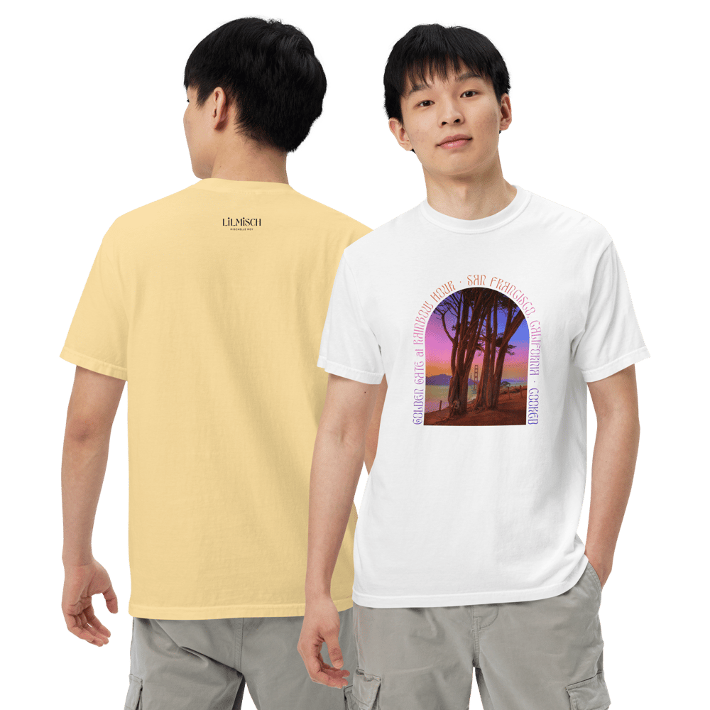 "Golden Gate at Rainbow Hour" Unisex T-Shirt (4 colors)