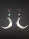 Moon and Abalone Earrings