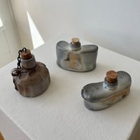 Image 1 of Ceramic Flasks by Danny Griffin