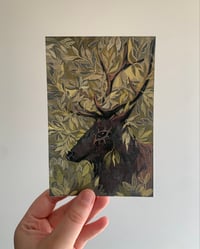 Image 2 of forest creature mini print