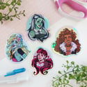 Monster High holographic stickers