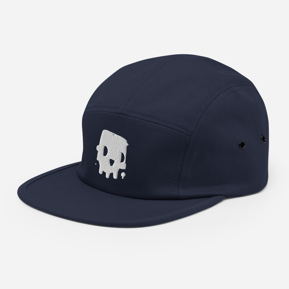 Skull 5-Panel (White Stitch)