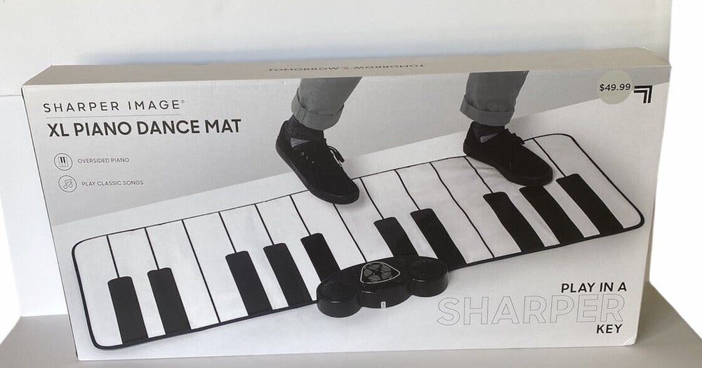 Sharper Image XL Piano Dance Mat Floor Keyboard