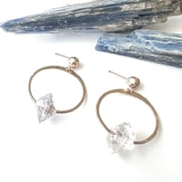 Image 4 of Terra Herkimer Diamond Post Earrings