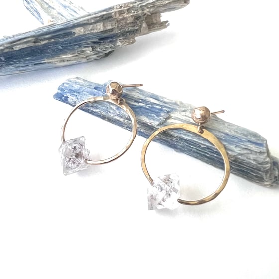 Image of Terra Herkimer Diamond Post Earrings