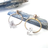 Image 2 of Terra Herkimer Diamond Post Earrings