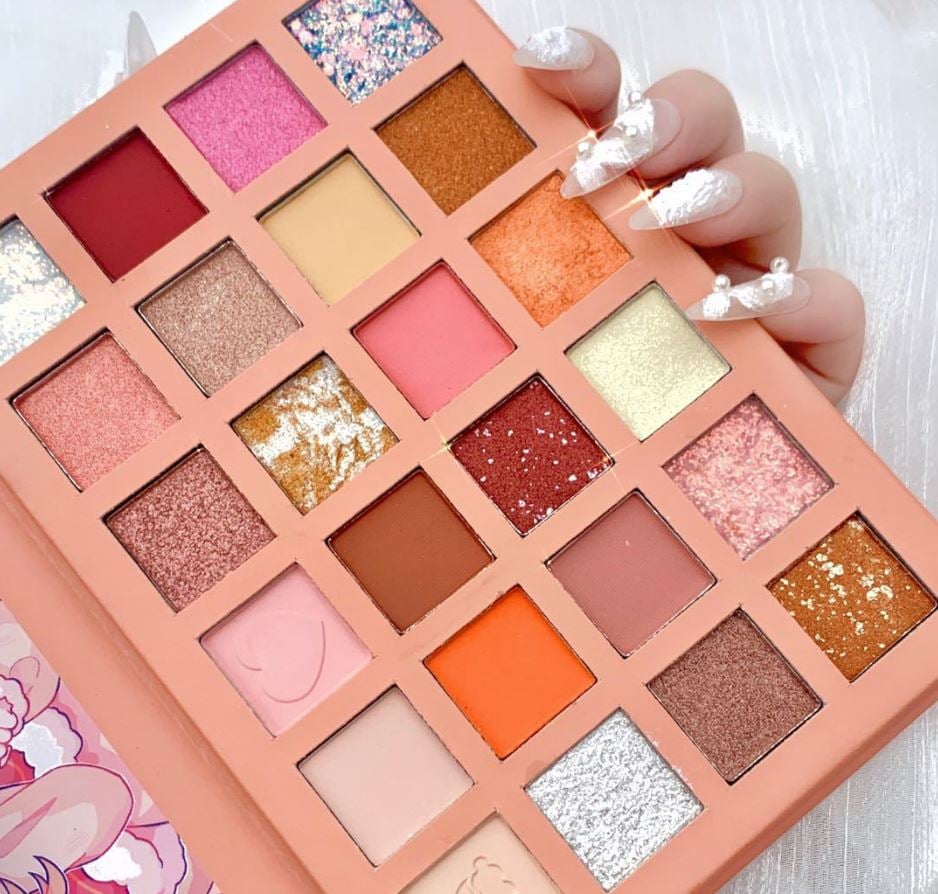 Image of Sweet Strawberry 24-Color Glitter Pearlescent Eyeshadow Palette