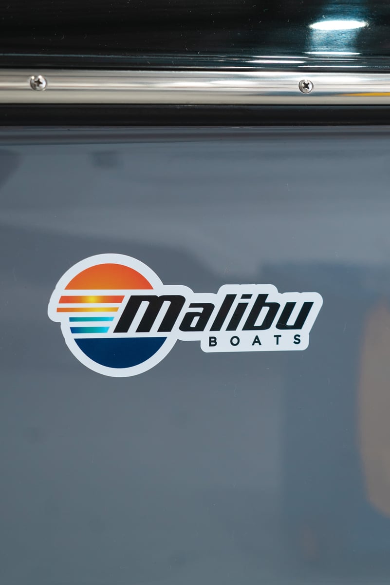 Malibu Boats Sticker White Malibu Boats Gear Store