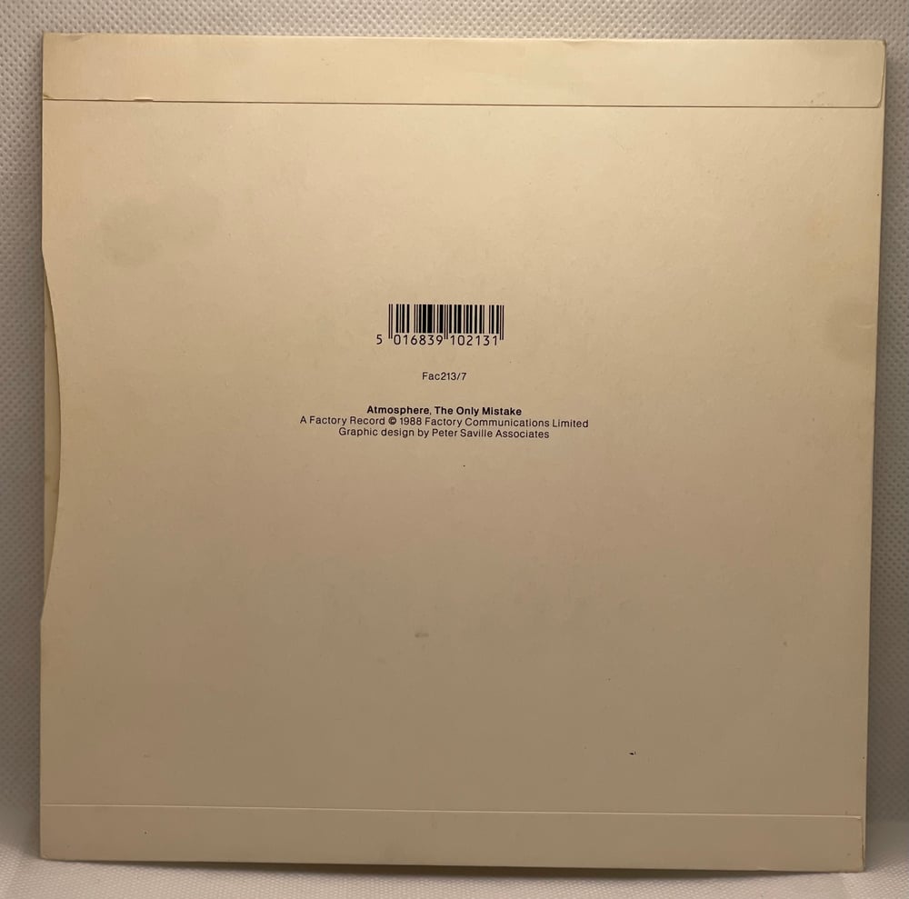 Joy Division- Atmosphere/The Only Mistake 1988 7β 45rpm