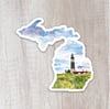 Lighthouse Michigan Sticker