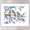 Chickadees Print