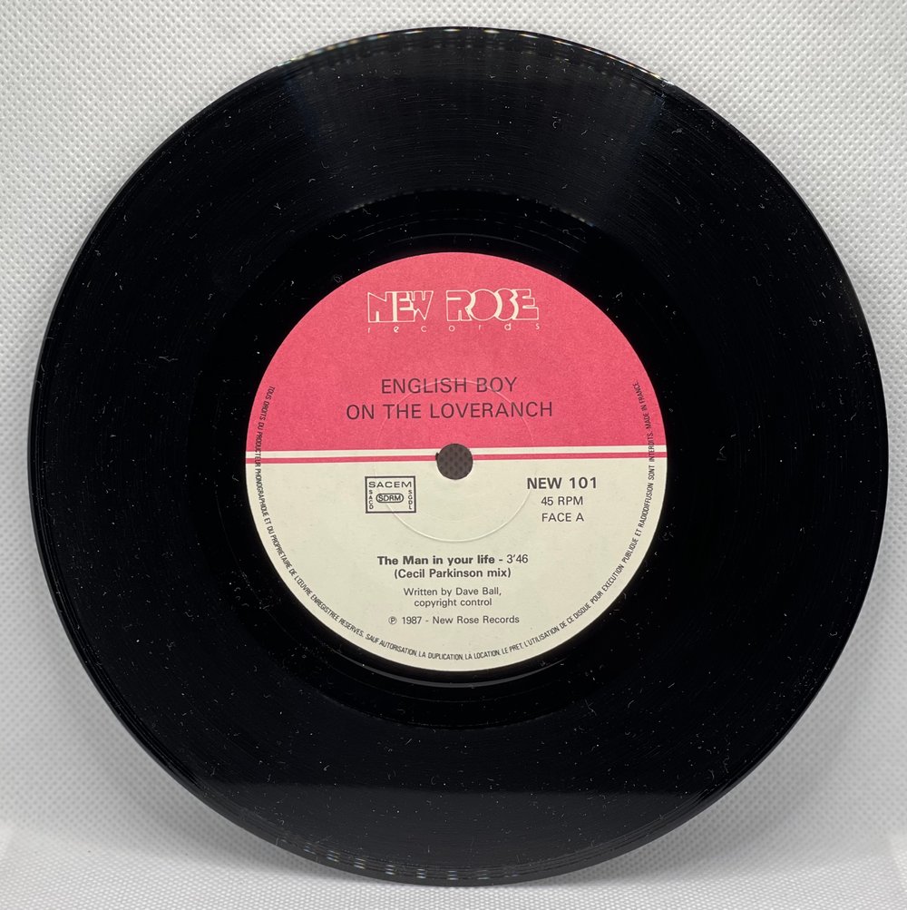 English Boy on the Loveranch - The Man in Your Life 1987 7” 45rpm