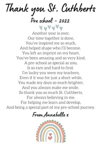 Image 1 of Thank you teacher poems