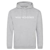 Heather Grey Text Hoodie