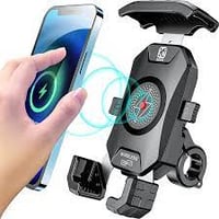 Motorcycle Phone Holder 15W Wireless Charger