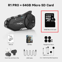 Freedconn R1 Pro Bluetooth Motorcycle Intercom Helmet Headset Group Speaker Headphone WiFi App