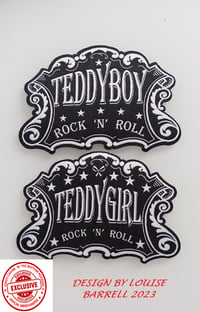 Image 1 of NEW! TEDDYBOY/TEDDYGIRL PATCH - NEW DESIGNS FOR 2023