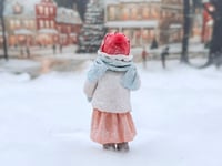 Image 2 of Spun Cotton Doll Ornament, Frieda