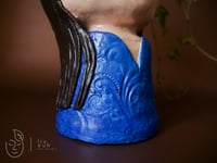 Image 2 of COMMISSION ARTWORK Quirky plant pot with face Gosia