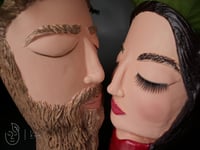 Image 2 of COMMISSION ARTWORK Quirky plant pots with faces Evie & Leshy
