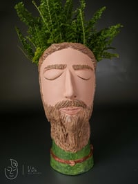 Image 5 of COMMISSION ARTWORK Quirky plant pots with faces Evie & Leshy