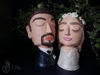 Image 1 of ART WORK Wedding top table plant pots decorations - SET OF 2