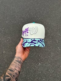 Image 3 of OFF WHITE MULTI TONE WASHINGTON NATIONALS CUSTOM FITTED CAP