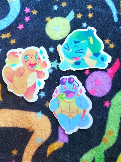 Image of Pokemon Starter Stickers