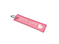 " Drive Safe " Jet Tag Pink
