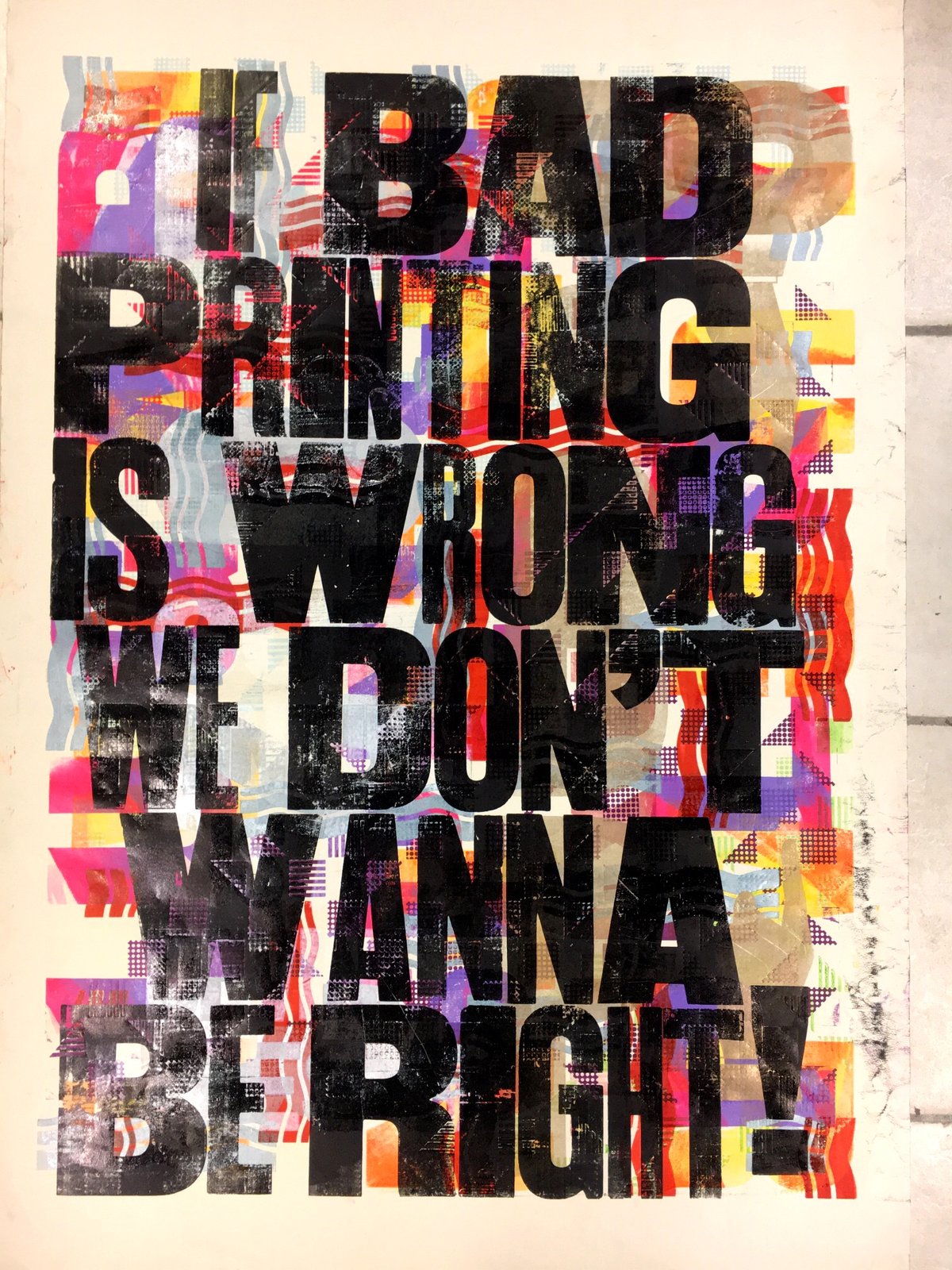 Image of Serial letterpress print