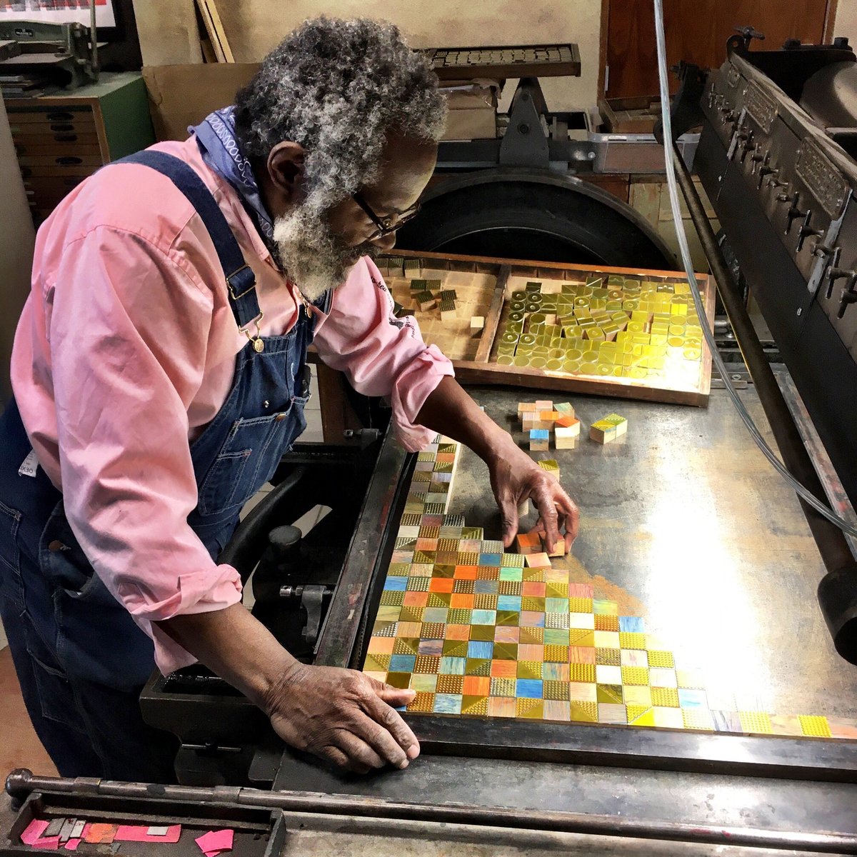 Image of Serial letterpress print