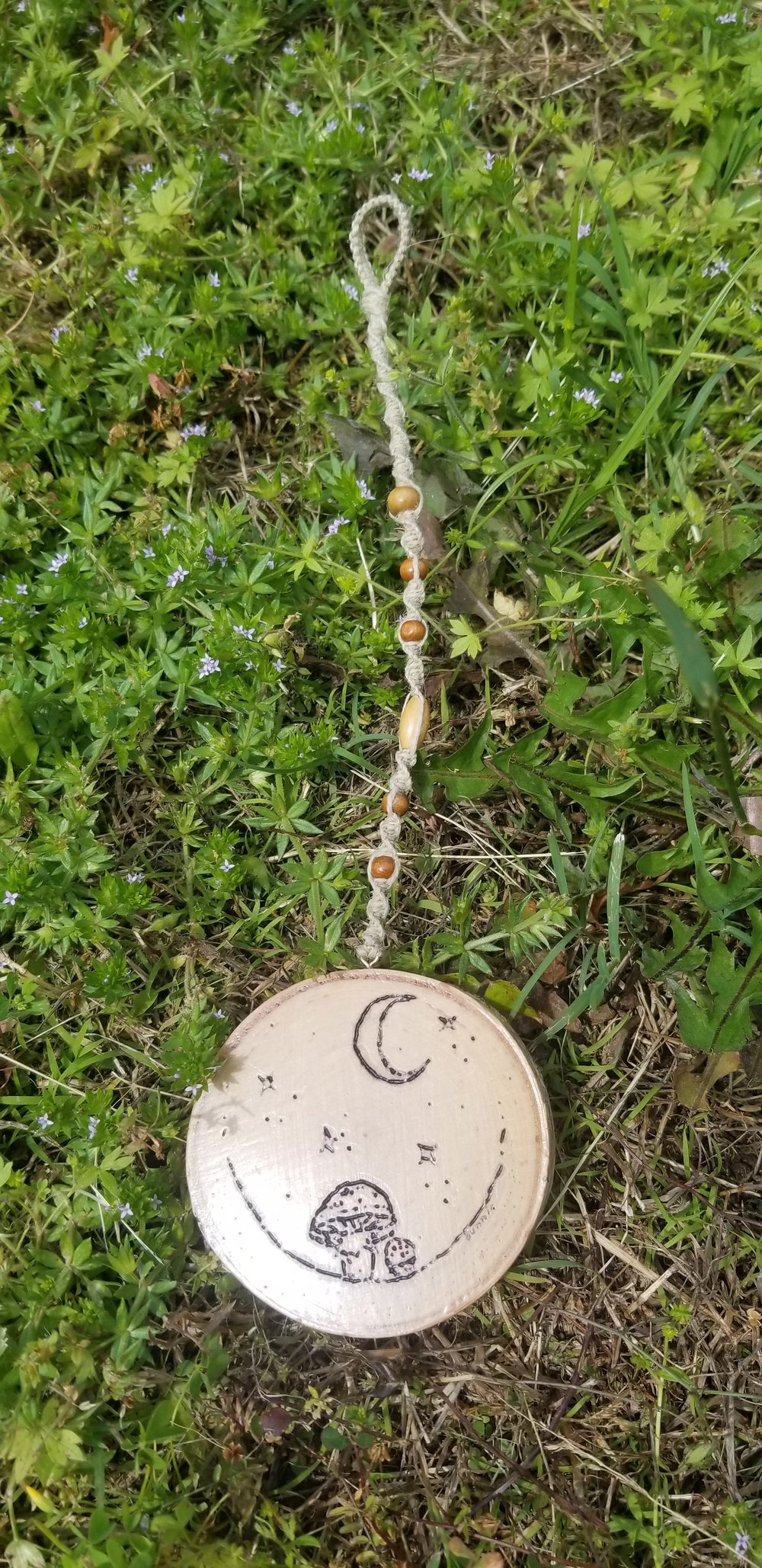 Cottagecore Woodburned Mushroom Ornaments