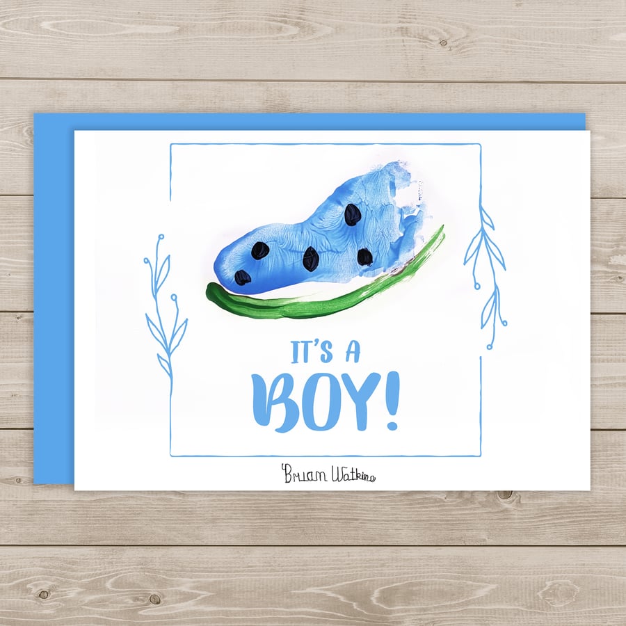 Image of It's a Boy note card