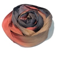 Image 4 of 10YD COPPER CANYON  HAND DYED SARI SILK RIBBON/HAND DYED BY COLOR KISSED SILK