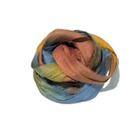 Image 2 of 10YD  CELESTIAL HAND DYED SARI SILK RIBBON/HAND DYED BY COLOR KISSED SILK