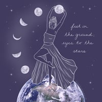 Earth & Stars Art Print Discontinued