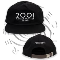 Image 1 of "2001 70 mm" Leather Strapback Hat