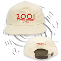 Image 2 of "2001 70 mm" Leather Strapback Hat